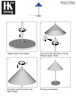 Load image into Gallery viewer, Black Triangle Lamp