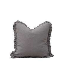 Load image into Gallery viewer, Oli Ruffle Cushion Pewter Grey 40x40