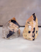 Load image into Gallery viewer, Feldspar with Black Tourmaline Point