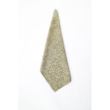 Load image into Gallery viewer, Animal Print & Stripe Tea Towels in Khaki Green - Set of 2