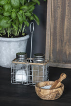 Load image into Gallery viewer, Olive Wood Salt Bowl & Spoon Set