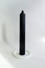 Load image into Gallery viewer, Ribbed Pillar Candle - Black