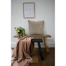 Load image into Gallery viewer, Herringbone Jaquard Throw - Soft Rust