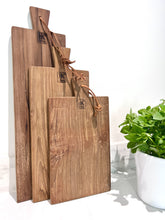 Load image into Gallery viewer, Teak Bread Board - set of 3