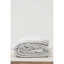 Load image into Gallery viewer, Hikari Grey & White Striped Throw