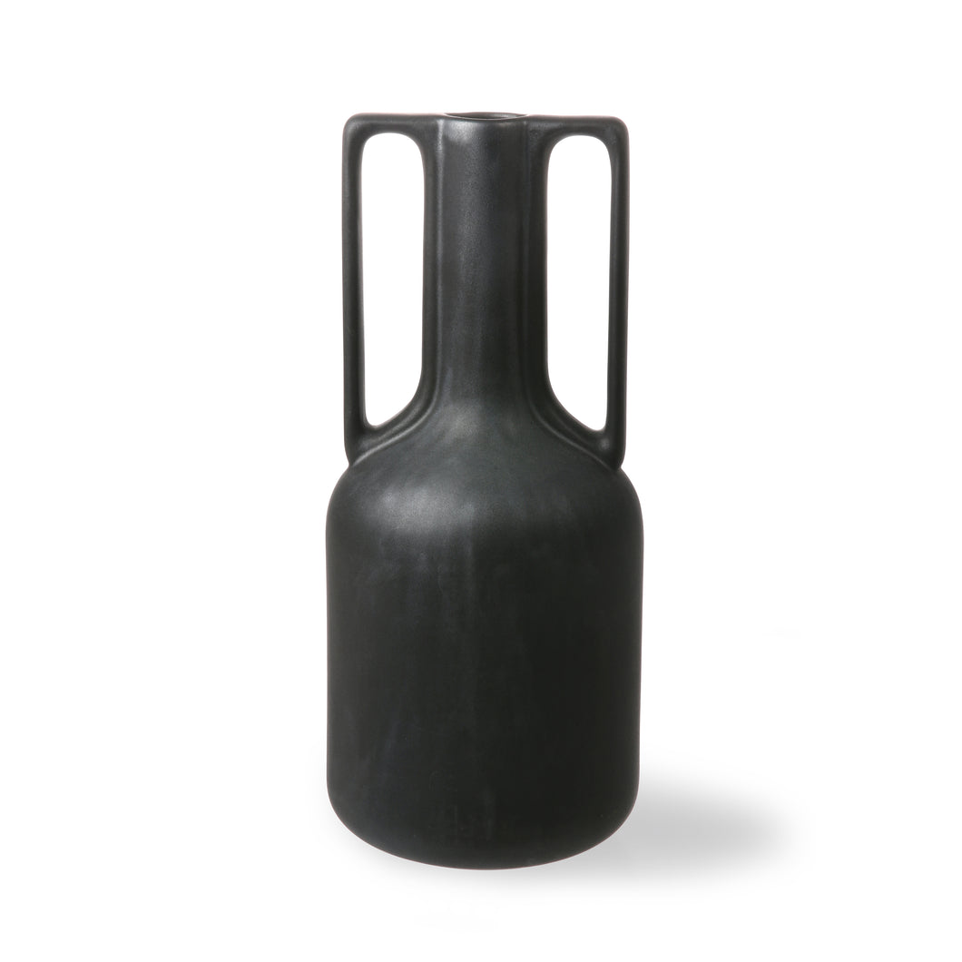 Black Ceramic Vase