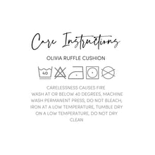 Load image into Gallery viewer, Olivia Ruffle Cushion Natural
