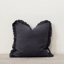 Load image into Gallery viewer, Oli Ruffle Cushion Slate Grey
