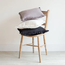 Load image into Gallery viewer, Oli Ruffle Cushion White 40x40
