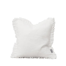 Load image into Gallery viewer, Oli Ruffle Cushion White
