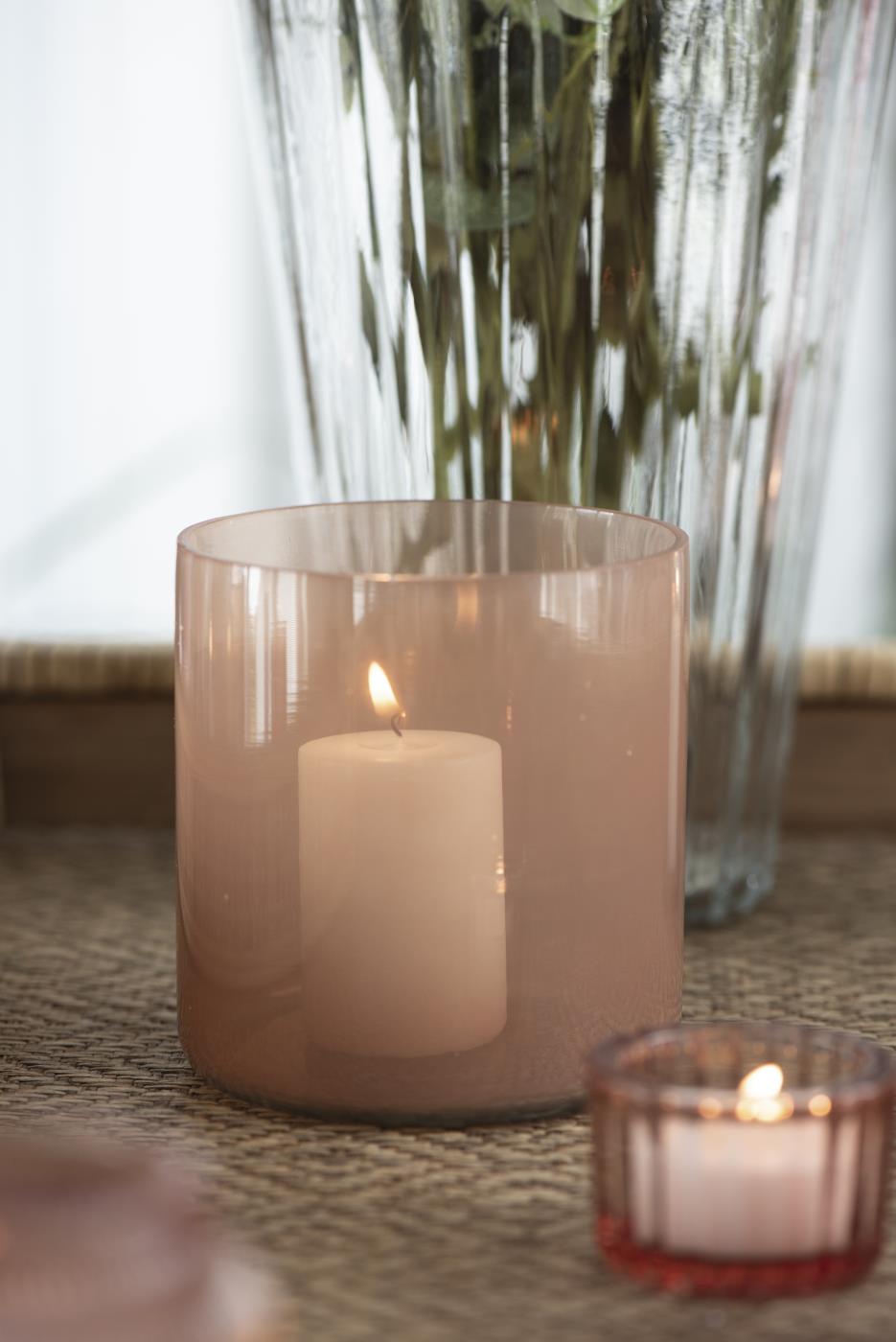 Candle Holder In Coral Sands