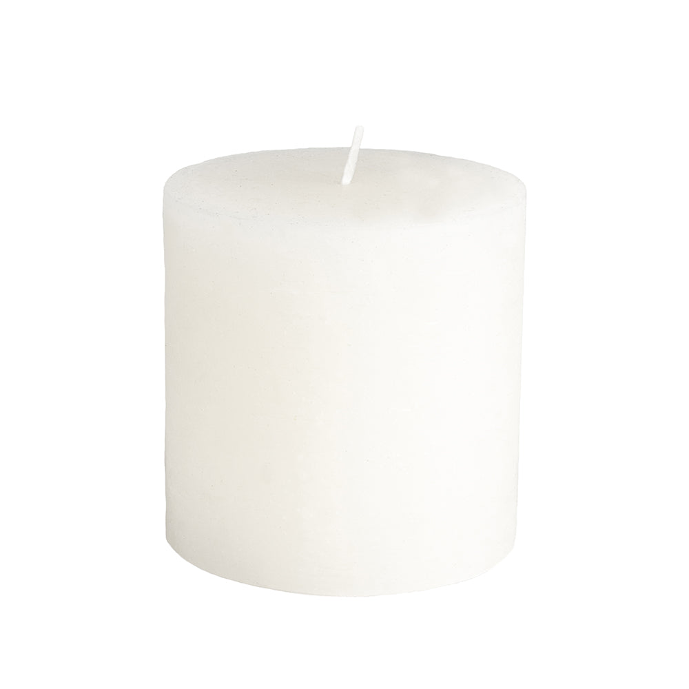 Chunky White Pillar Candle