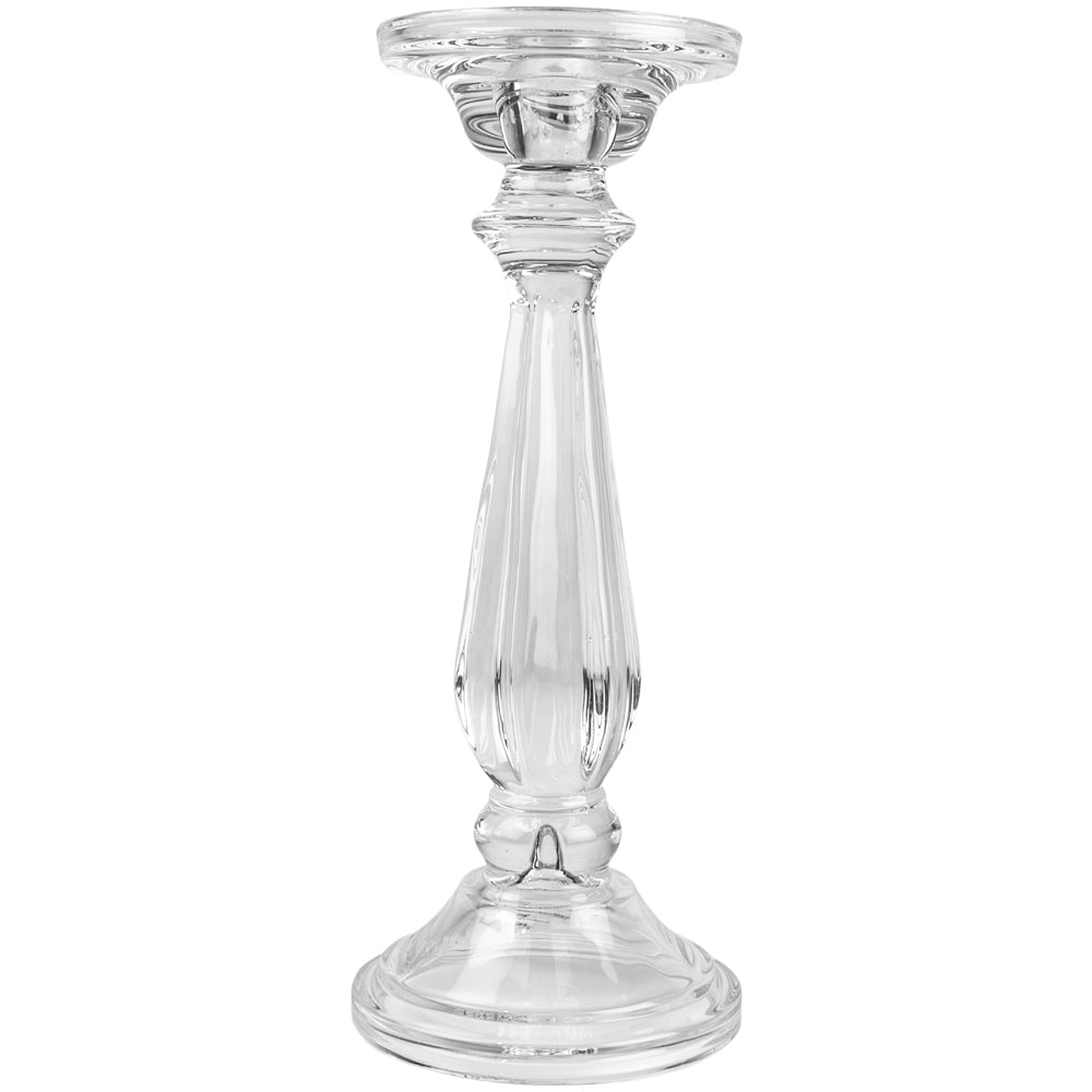 Glass Candlestick Clear