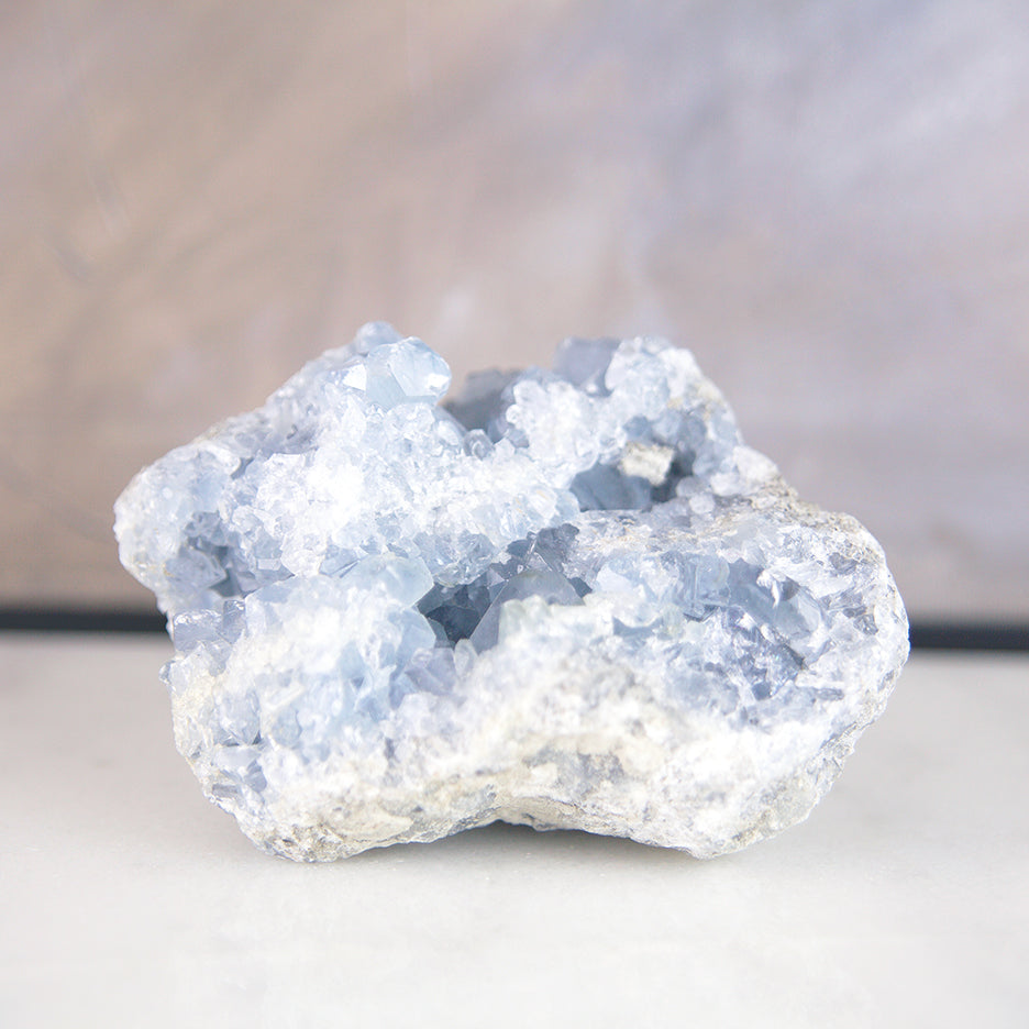 Crystal Lux Celestine Geode