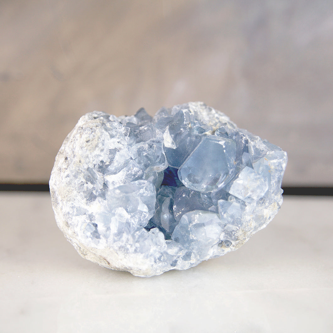 Crystal Lux Celestine Geode
