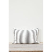 Load image into Gallery viewer, Hikari Grey &amp; White Striped Cushion
