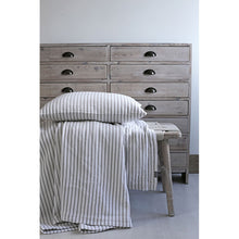 Load image into Gallery viewer, Hikari Taupe &amp; White Striped Throw
