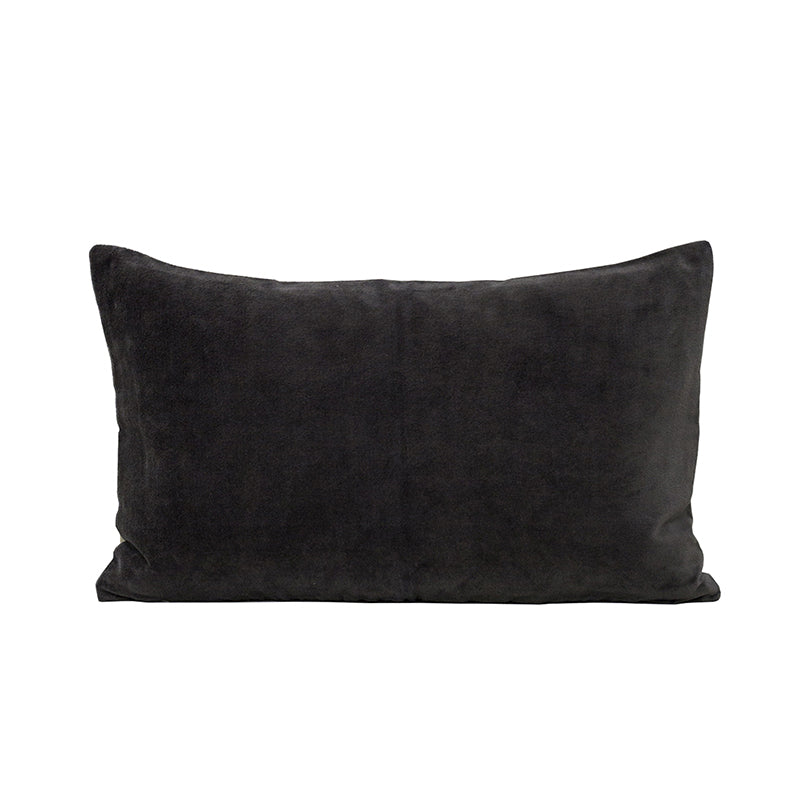 Misi Slate Grey Velvet Cushion