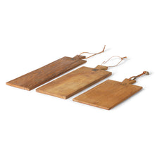 Load image into Gallery viewer, Teak Bread Board - set of 3
