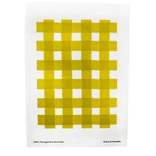 Load image into Gallery viewer, Watercolour Gingham Tea Towel
