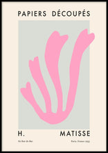 Load image into Gallery viewer, Framed* Matisse Cutout Pink Poster
