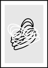 Load image into Gallery viewer, Framed* B&amp;W Lines Poster
