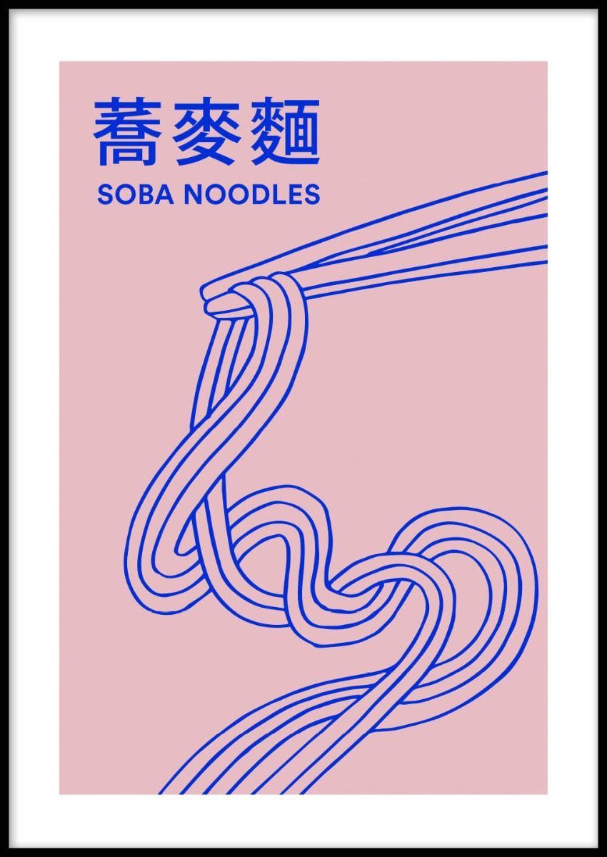 Framed* Soba Noodles Poster