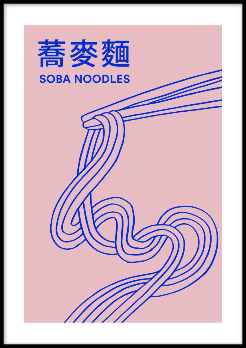 Framed* Soba Noodles Poster