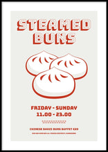 Load image into Gallery viewer, Framed* Steamed Buns Poster
