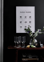 Load image into Gallery viewer, Framed* Sushi Guide Poster
