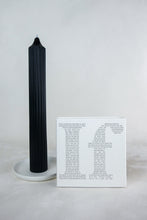 Load image into Gallery viewer, Ribbed Pillar Candle - Black
