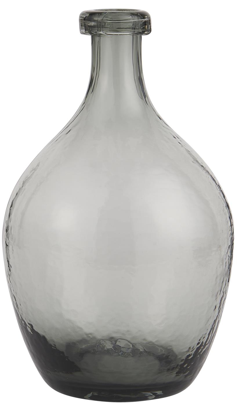 Handblown Grey Glass Balloon Vase S