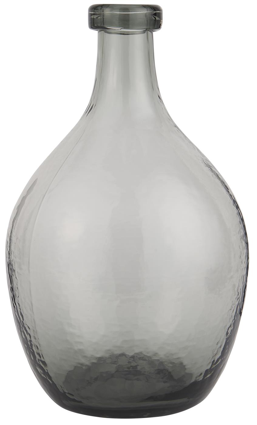 Handblown Grey Glass Balloon Vase M