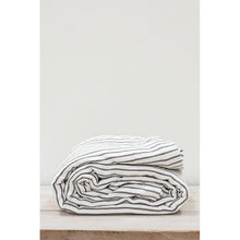 Load image into Gallery viewer, Hikari Grey &amp; White Striped Throw
