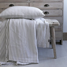 Load image into Gallery viewer, Hikari Grey &amp; White Striped Cushion
